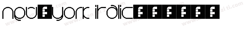 New-York Italic字体转换